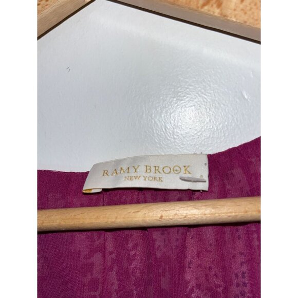 Ramy Brook  Silk Womens Sleeveless Dress In Purple Abstract Print Size Medium Bo - Picture 5 of 10